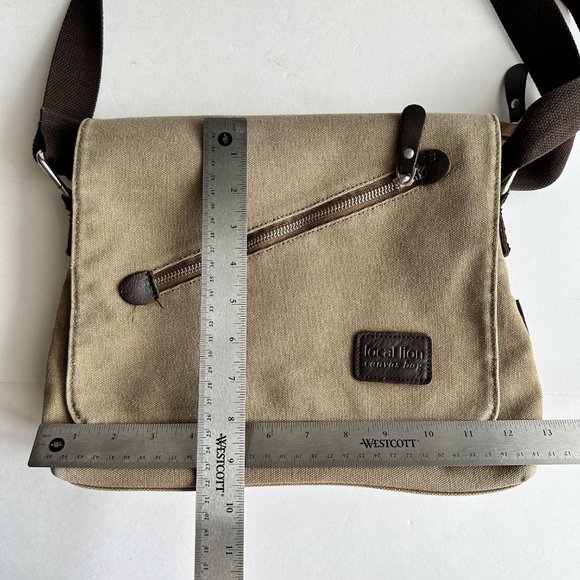 Outdoor Local Lion Canvas Bag Crossbody Messenger Shoulder Bag Adjustable Strap - Picture 15 of 16